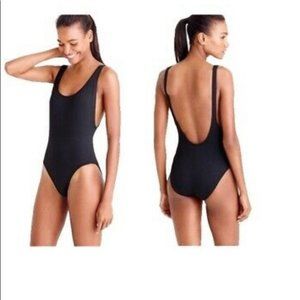 JCrew  Plunging Scoopback One-Piece Swimsuit H8249